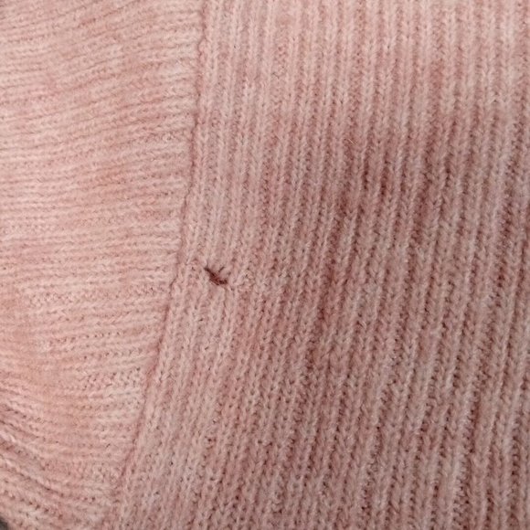 DKNY Womens‎ Sweater Pink Medium Cashmere Blend Oversized Soft Cozy Sweatshirt - Picture 5 of 10